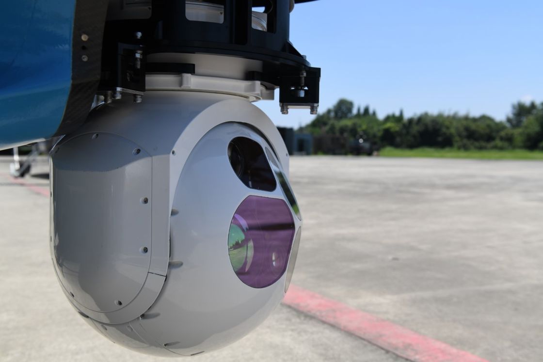 DC28V EO System Airborne Electro Optical Pod Podwójny czujnik podczerwieni Śledzenie obiektów