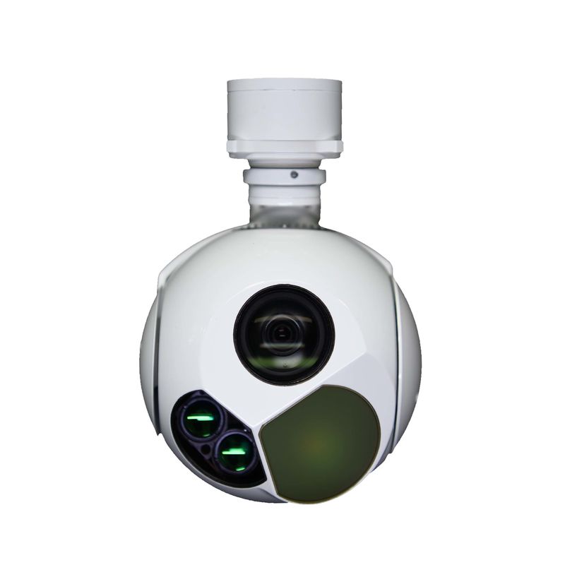 1,1 kg Trójosiowy czujnik IR EO UAV Gimbal Camera z funkcją laserowego pomiaru odległości